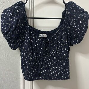 Floral Hollister crop top